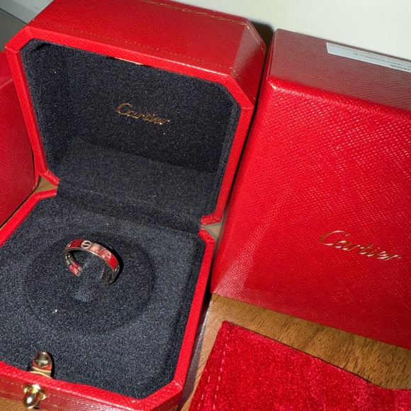 Cartier Jewelry - Cartier White Gold Love Wedding band ring - size 50